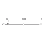 Verbindungsleitung für Einbaulichtleiste Line