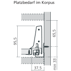 Innenauszug M (H: 108 mm)