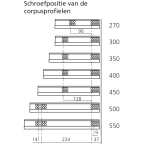 TANDEM 560H belasting 30 kg zonder BLUMOTION