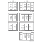 Modulaire set voor afvalemmers antracietgrijs