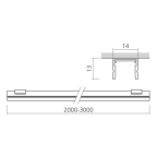 Rail électrifié Maxirail en applique