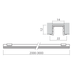 Stromschiene Maxirail, Einbau