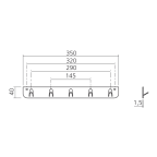 Crochets K-Line side fixation murale