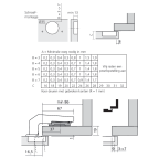 Scharnier CLIP top voor opliggende kaderconstructie