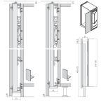 Garnituur 1 houten deur PB15