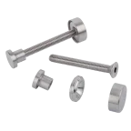 Enkel bevestigingsset voor greep draaideur