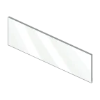 Hoog inschuifelement uit glas voor binnenvoorraadlade MERIVOBOX