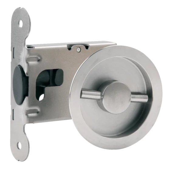 Ronde gelijkliggende komgreep voor schuifdeur