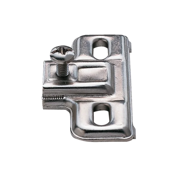 Embase à visser pour charnière à bras court