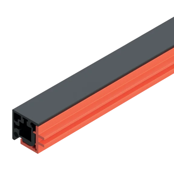 Profil de recouvrement vitrine 4 et 6 mm