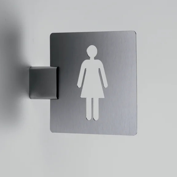 Signalisatiebord met muurbevestiging