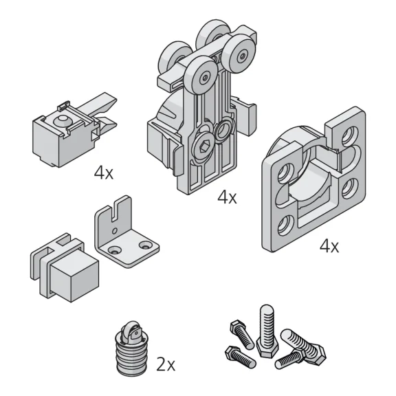 Garniture 2 portes Clipo 36 IS