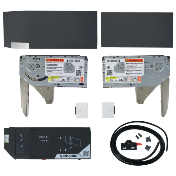Beslagelementset SERVO-DRIVE AVENTOS HK top met voorgemonteerde euroschroeven