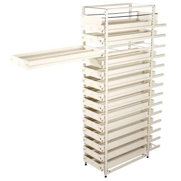 Kolomkast met 13 enkele laden en 1 dubbele lade 1100 mm