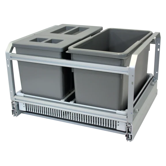 Abfallbehälterauszug für Mülltrennung für Korpusbreite 600 mm, 45 L
