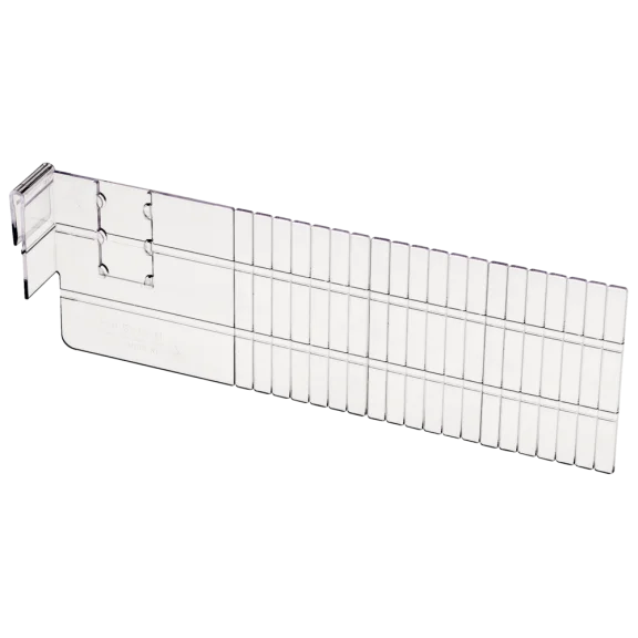 Anpassbarer Trenner mit Etikettenhalter 55 mm