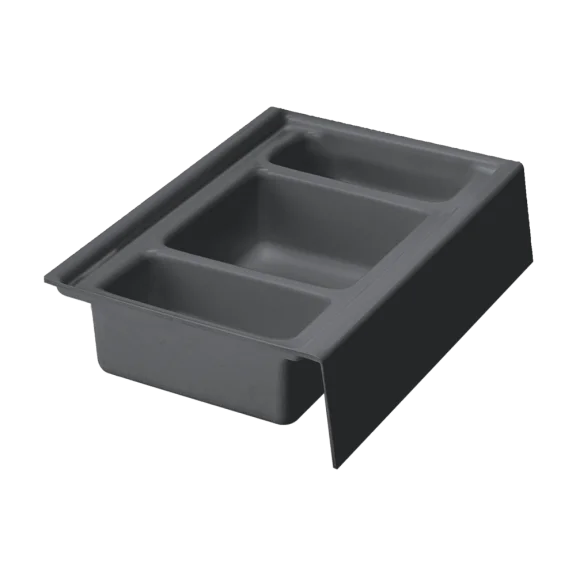 Badezimmer-Ordnungselement für Auszüge mit Abfallbehältervorrichtung