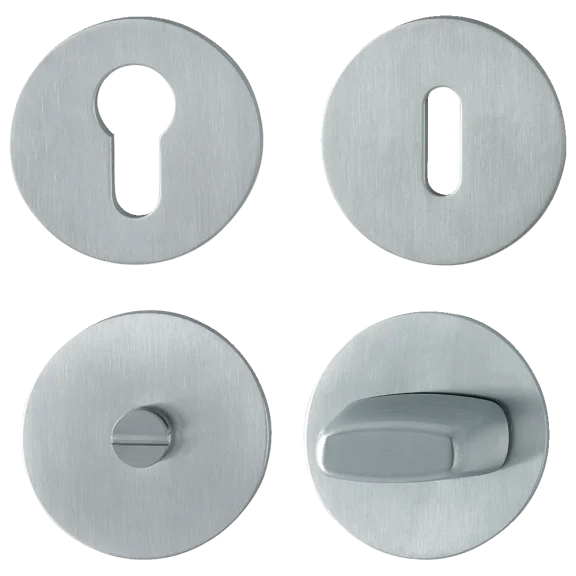 Rosace plate ronde inox