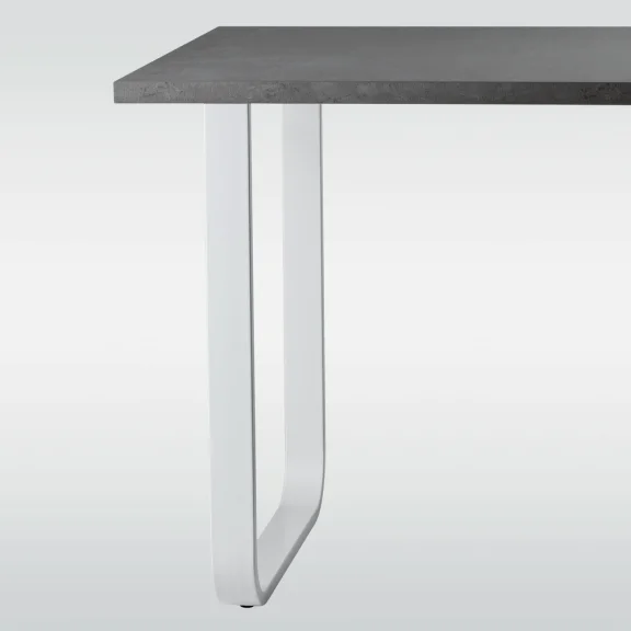 Rechthoekige aanbouw tafelpoot