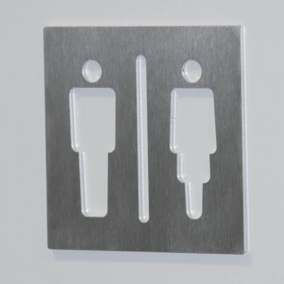 Plaque signalétique inox