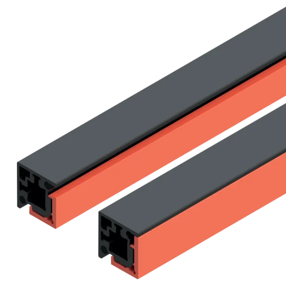 Afdekprofiel vitrine 4 mm