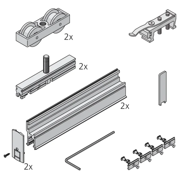 Garnitur JUNIOR 80/GL für 1 Tür