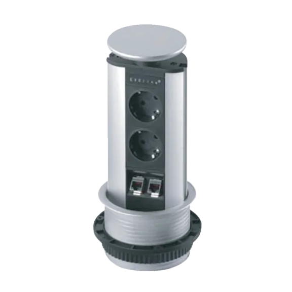 Bloc prises avec RJ45 diamètre 100