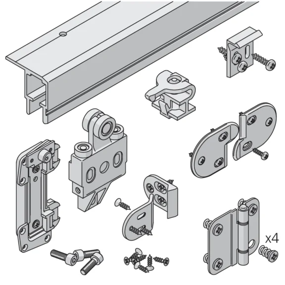 Garnitur MULTIFOLD 30 W für 2 Türen