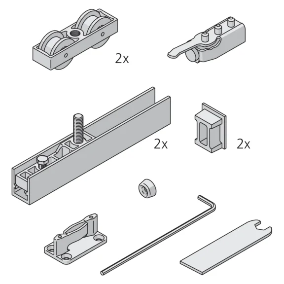 Garniture 1 porte Junior 40/B
