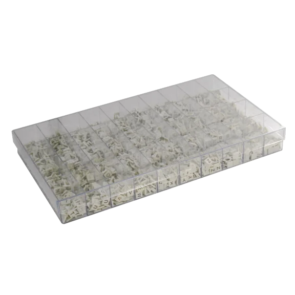 Doos met 2400 letters