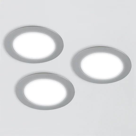 Set 3 LED spots rond 12 V