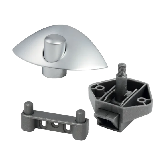 Schelpslot met drukknop