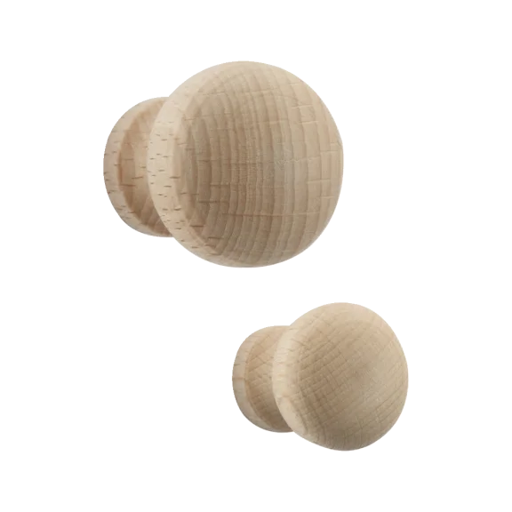 Bouton bois champignon