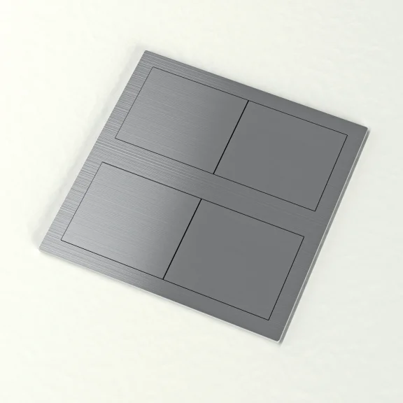 Blok inbouwstopcontacten vierkant IP54