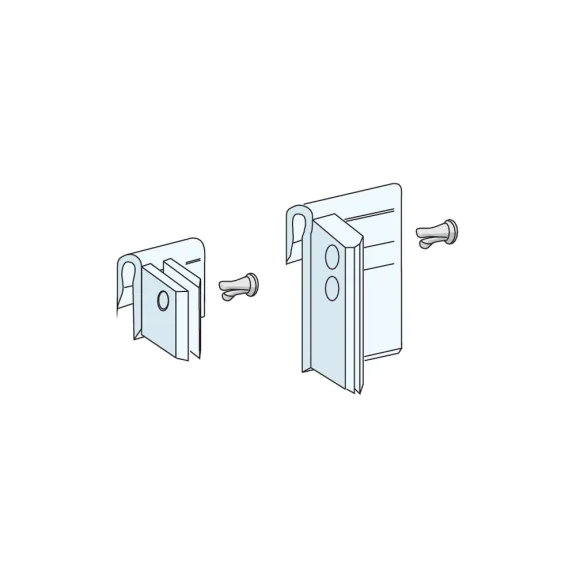 Clip voor plexi rail