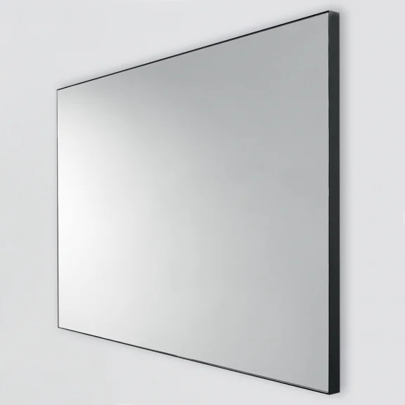Miroir rectangulaire cadre noir