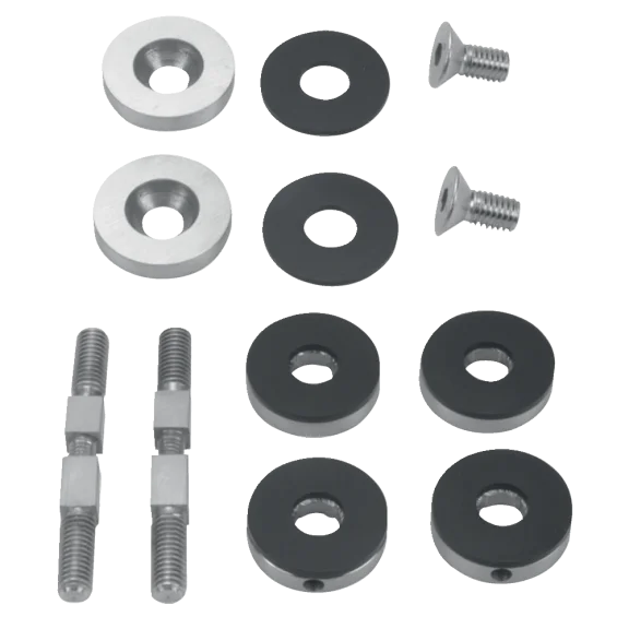 Bevestigingsset voor greep glazen draaideur