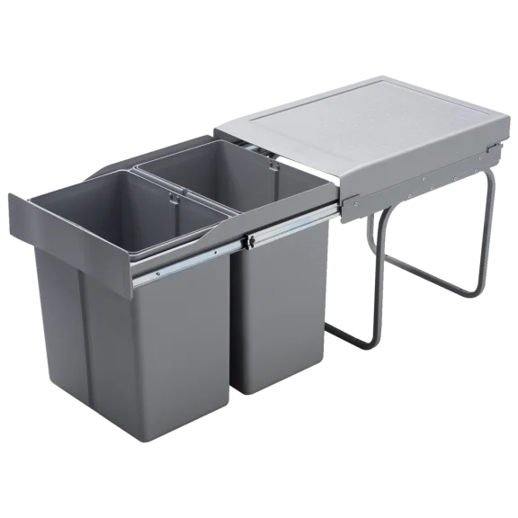 Poubelle coulissante à sortie totale 42 L