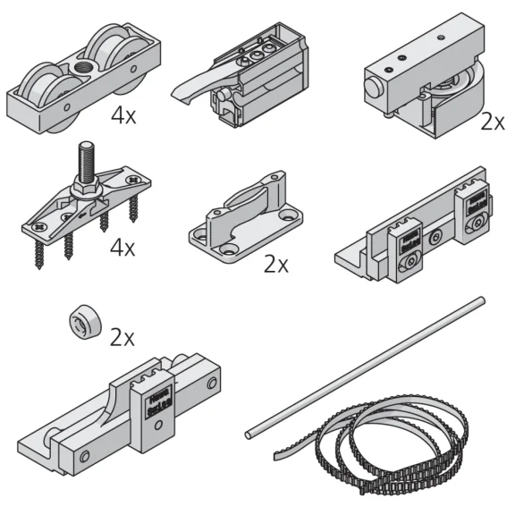 Set Symmetric 80/Z voor 2 deuren