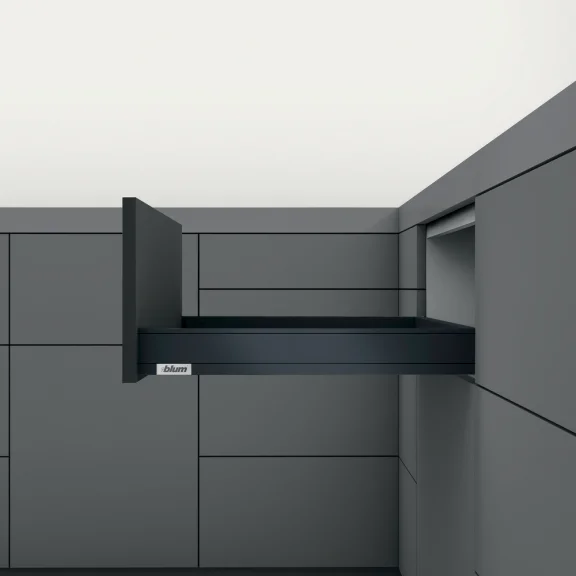 LEGRABOX BLUMOTION / TIP-ON BLUMOTION carbon zwart hoogte N