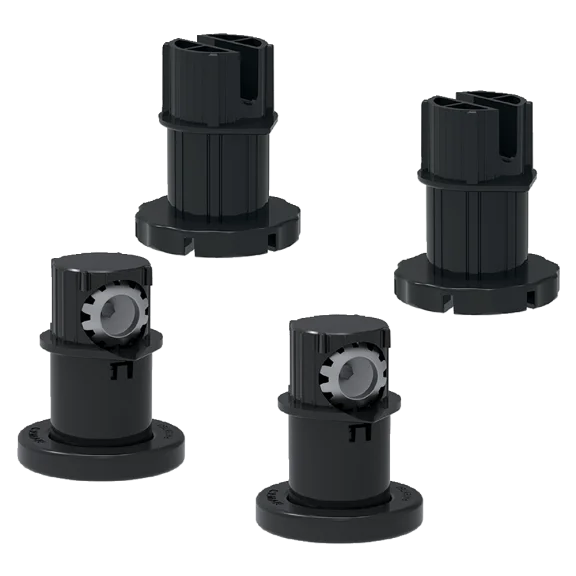 Set poten voor frontale verstelling