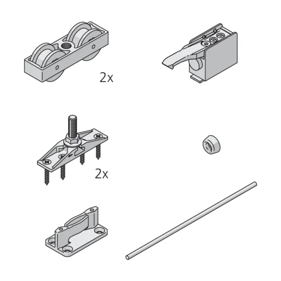 Garniture 1 porte Junior 80/Z
