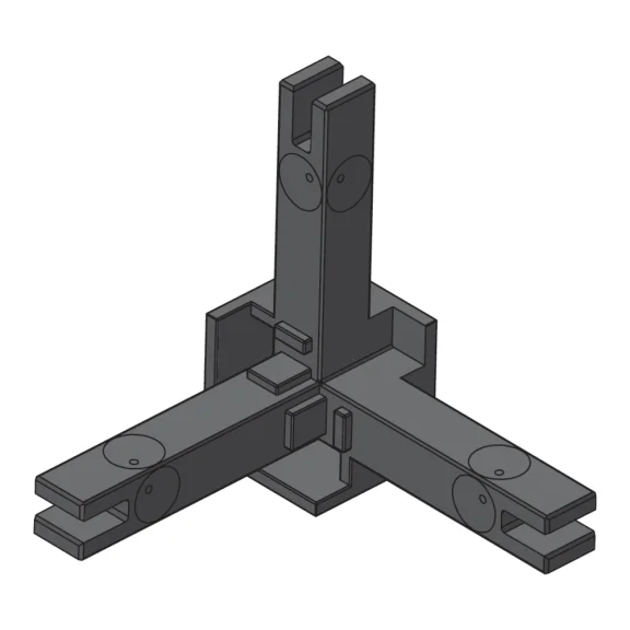 Jonction 3 voies CADRO vitrine
