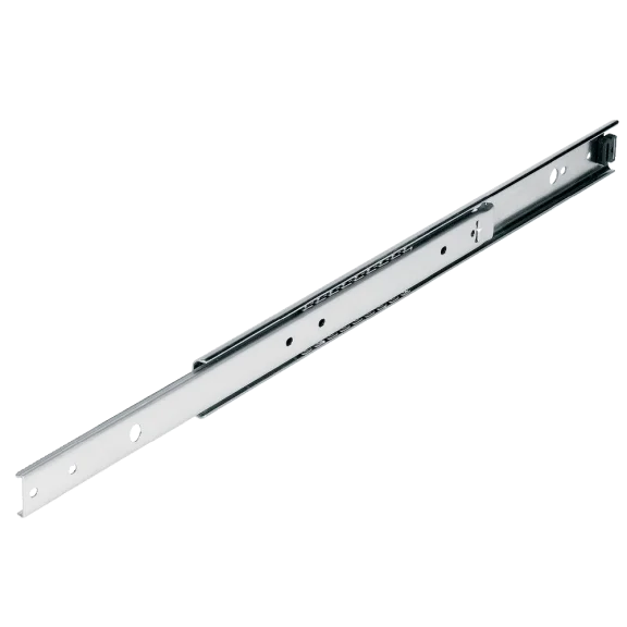 Kogelgeleider enkel uittrekbaar in inox 60 kg
