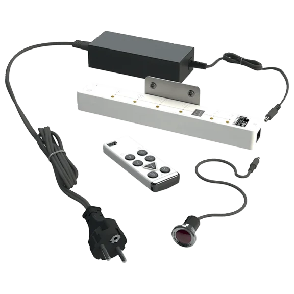 Set für Brillenpräsenter MINO, ALUMINA & TALLE 2 mit Fernbedienung