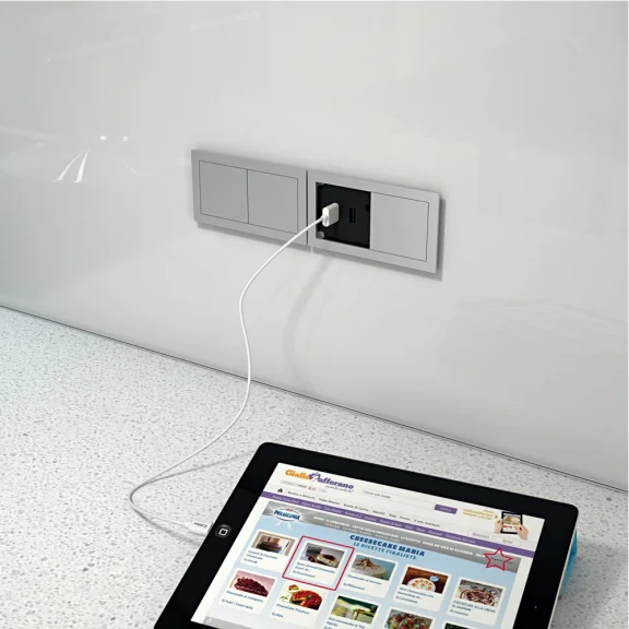 Bloc prises encastrable rectangle IP54