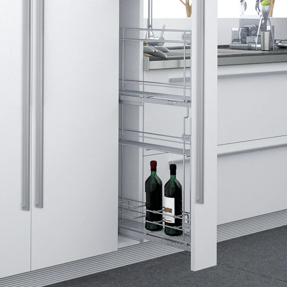 Ensemble coulissant étroit pour demi-colonne