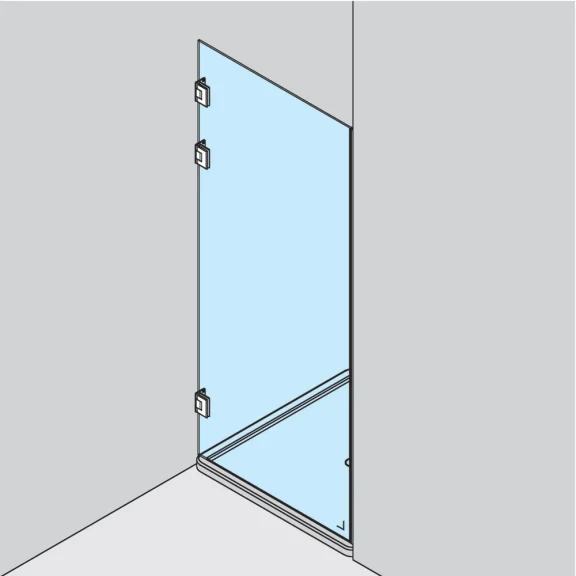 Set voor 1 nisdouchedeur