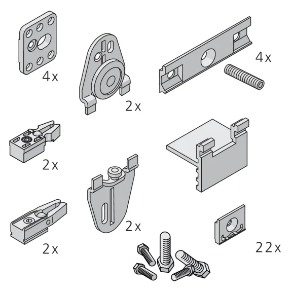 Garnitur REGAL B 25 H/SP FS für 1 Tür