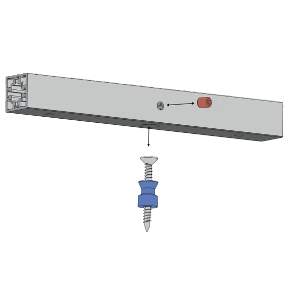 Douilles de fixation pour profil CADRO